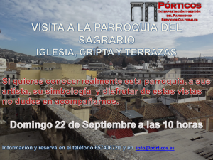 VISITA A LA PARROQUIA DEL SAGRARIO, CRIPTA Y TERRAZAS